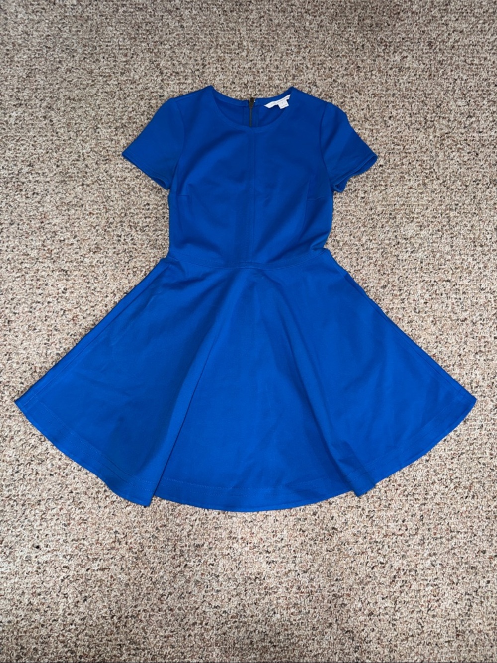DVF Royal Blue Fit-and-Flare Dress- Size 6